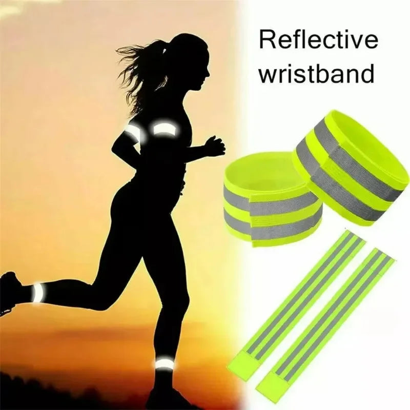 Reflective Ankle Bands — Pair
