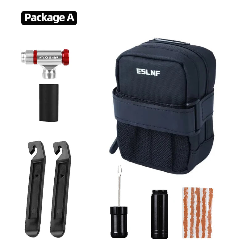 Compact Reflective Saddle Bag