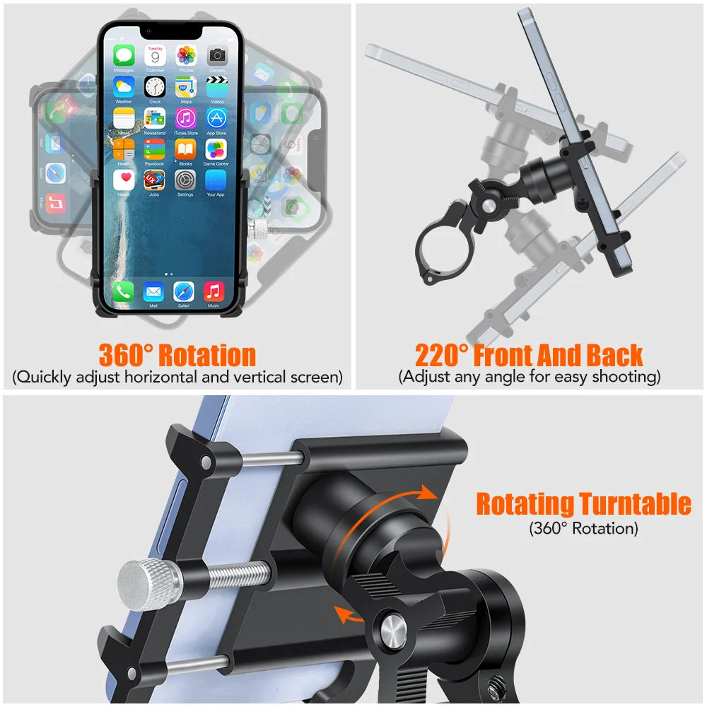 Aluminum Bike Phone Mount