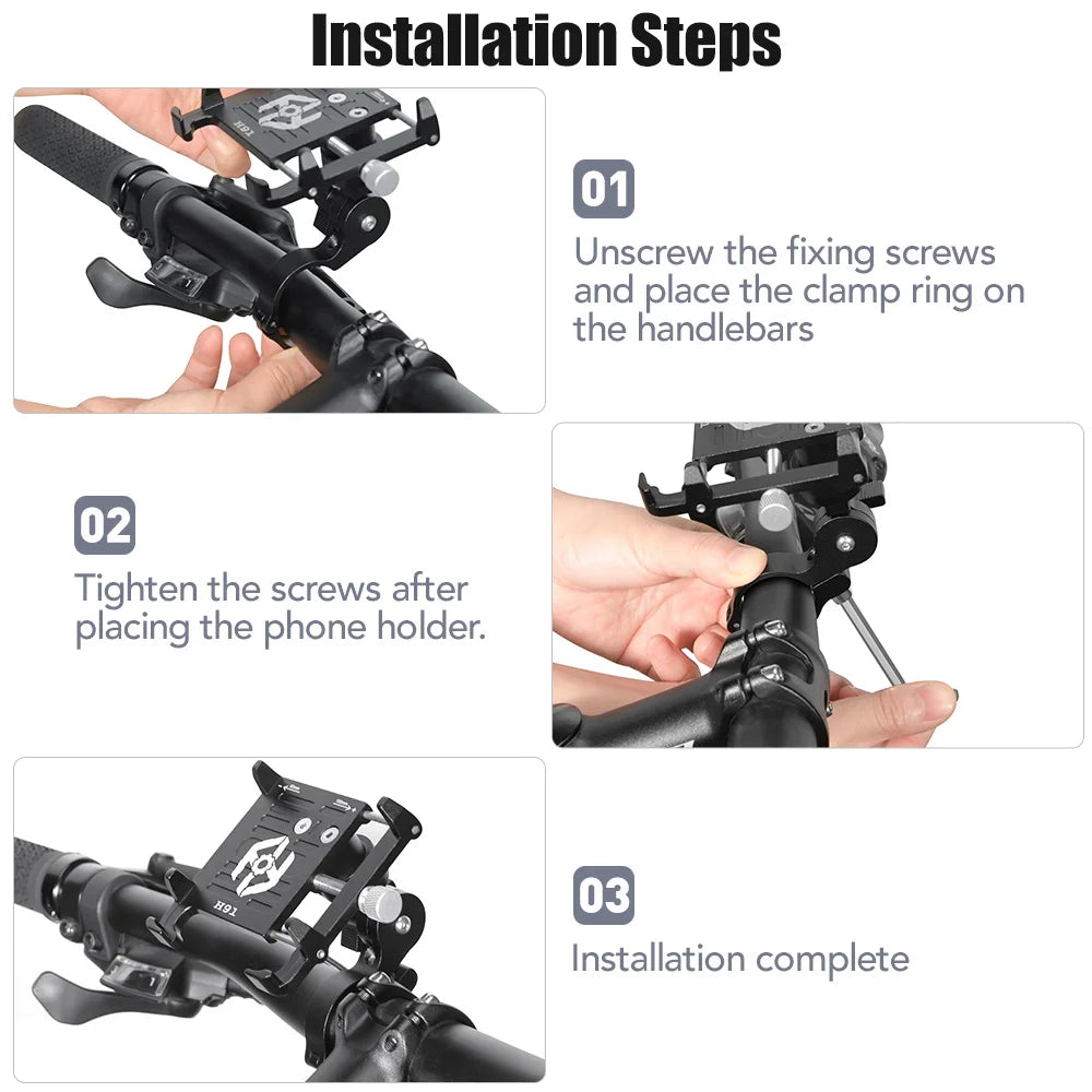 Aluminum Bike Phone Mount