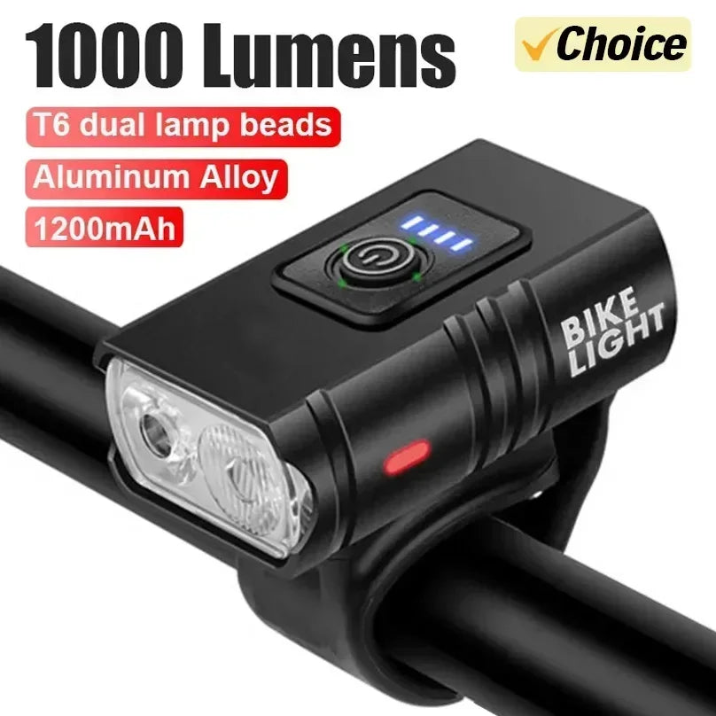 1000 Lumen Bike Light Set