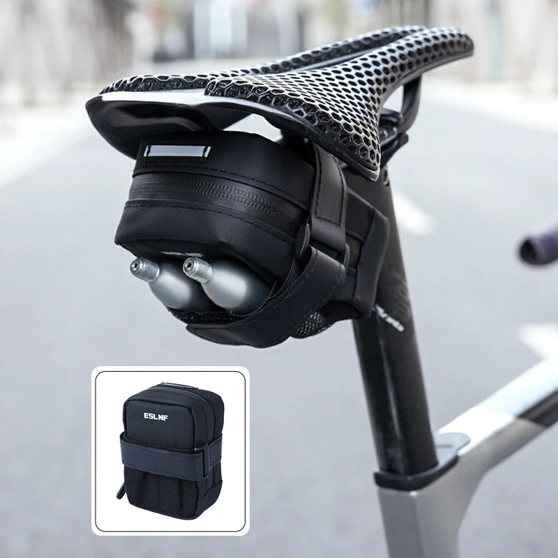 Compact Reflective Saddle Bag