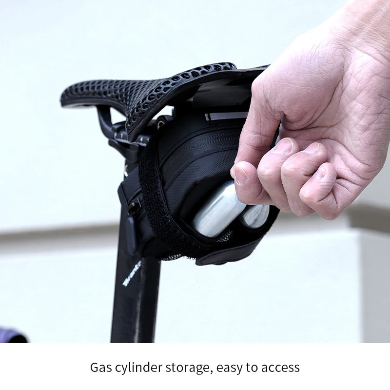 Compact Reflective Saddle Bag
