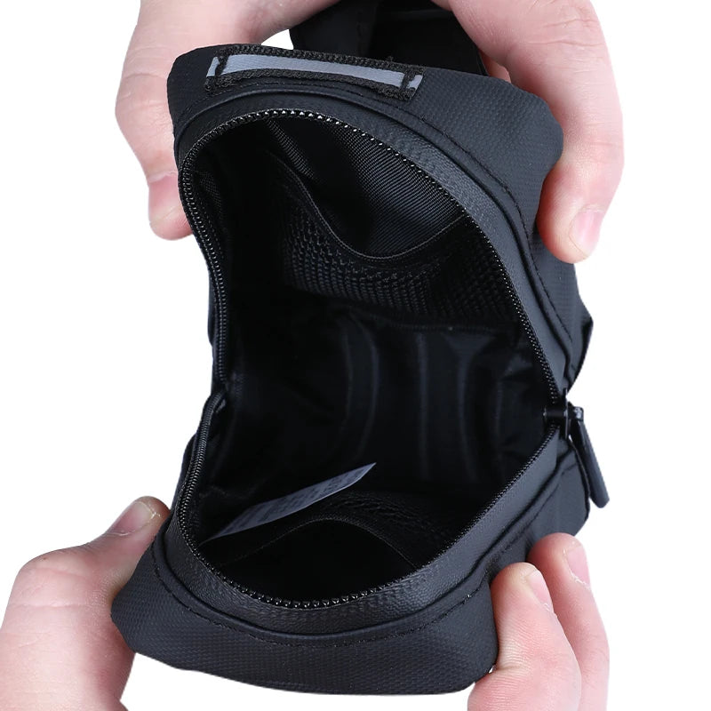 Compact Reflective Saddle Bag